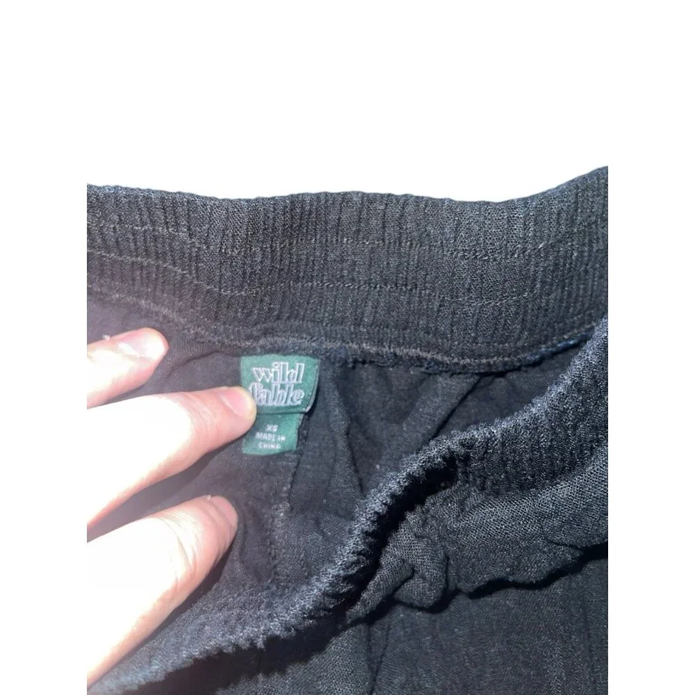 WILD FABLE Womens Size XS Rayon Linen Blend Pull On Pocket Shorts Elastic Waist - Picture 8 of 11